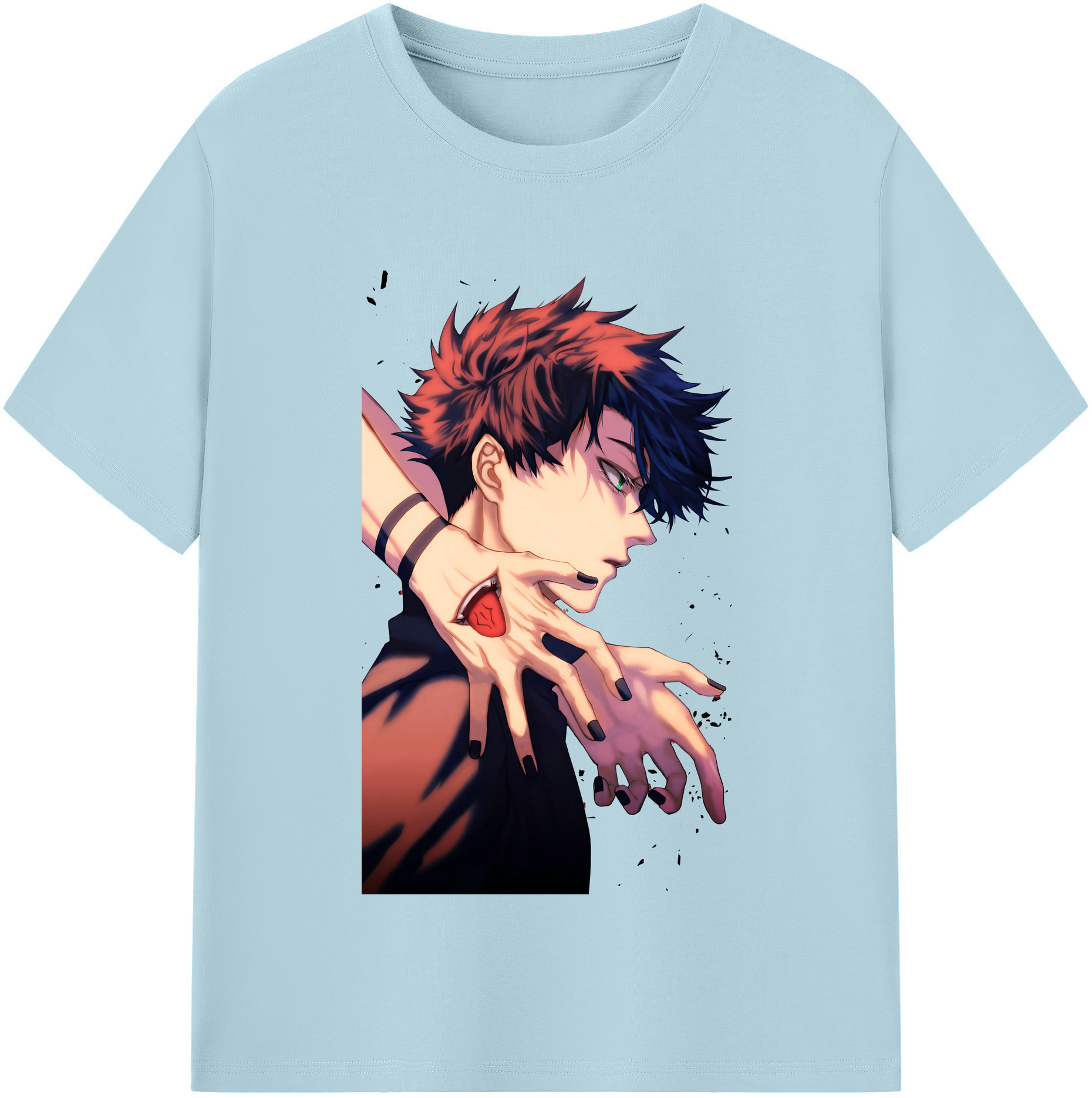 （画像用） 呪術廻戦 Jujutsu Kaisen 綿100％半袖Tシャツ（フロントプリント）